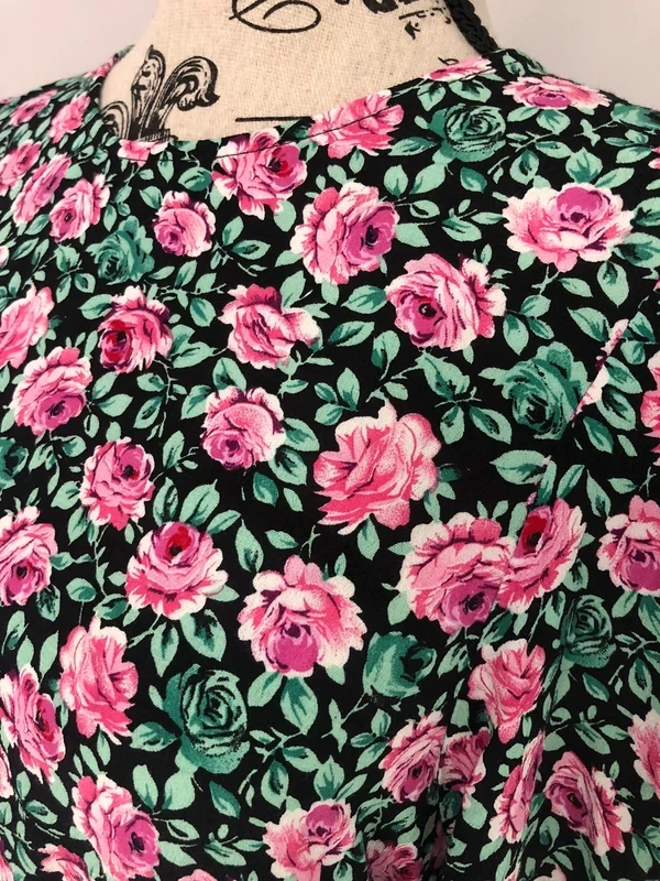 🌸 Black floral dress – Zara – Size S – Very good condition – photo 10